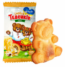 Bear-shaped cupcake with milk-vanilla filling