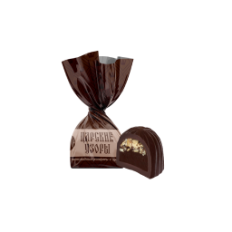 Chocolate candies "Royal Patterns" with cream mousse and nuts 1 kg