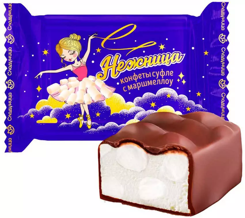 Krēmīgs suflē ar zefīru piena šokolādē "Maigums" 1 kg