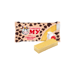 Wafers "Slivochnaya Mu" with sweet creamy taste 5 kg