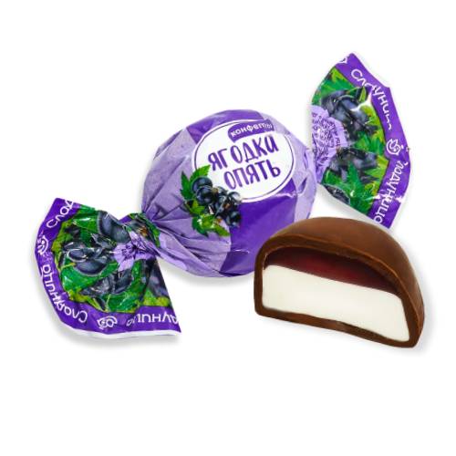 Soufflé candy "Yagodka opatj" with blackcurrant jam 1 kg
