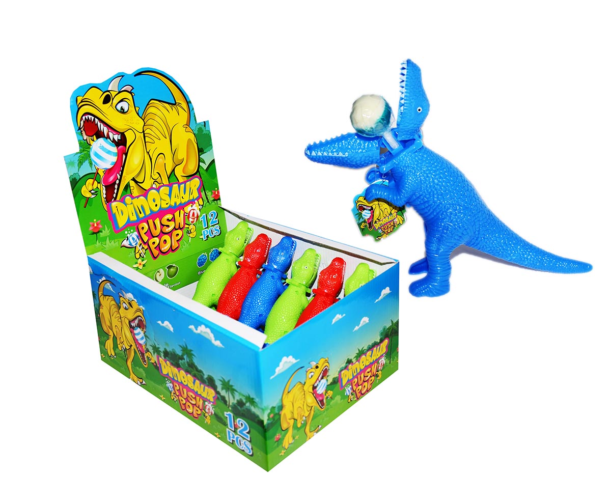 Lollipop "Dino Push Pop" 10 gr