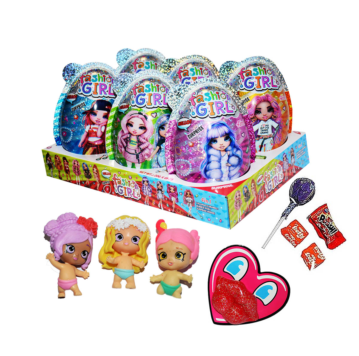 Egg "Girl Fashion 4 in 1" with a surprise