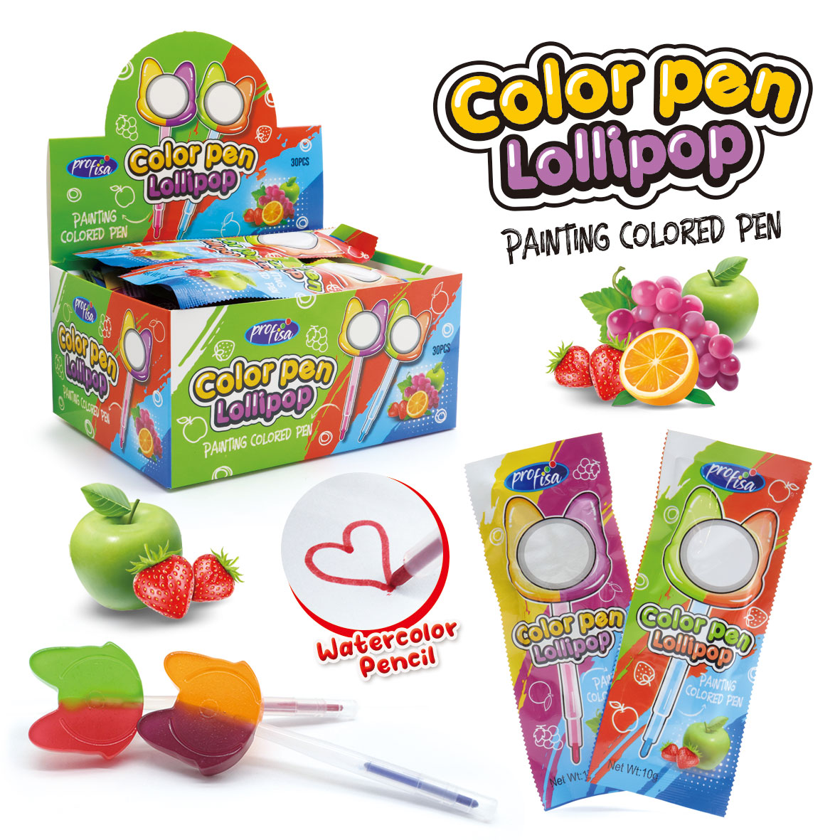 Color Pen-lollipop 10 gr