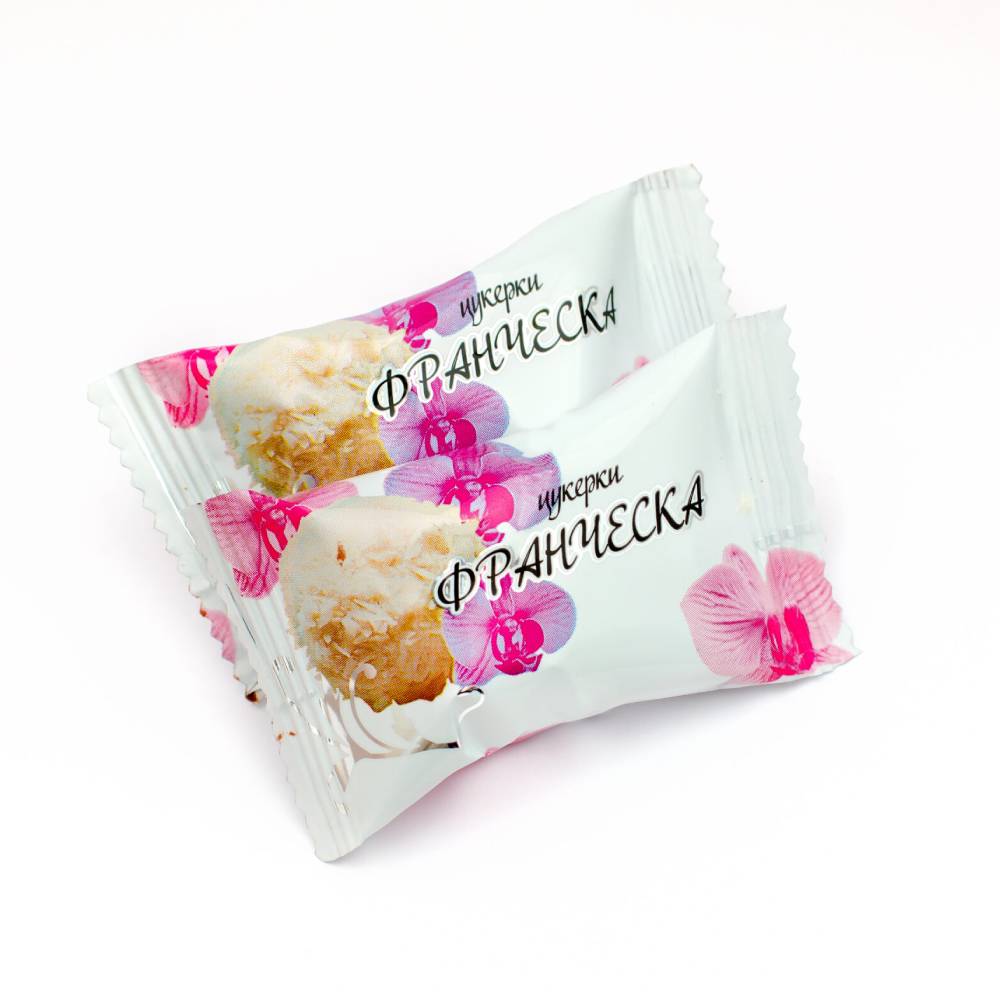 Candies "Francesca" with creamy coconut cream and nuts 1 kg