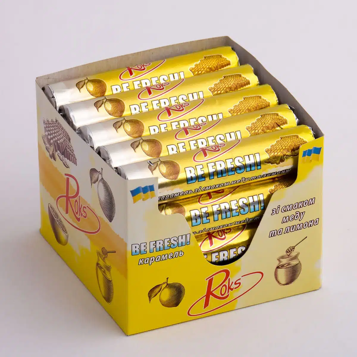 Caramel candies "Be Fresh!" with lemon and honey flavor 30 gr