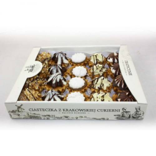 Mix of shortcrust pastry baskets with different fillings 400 gr