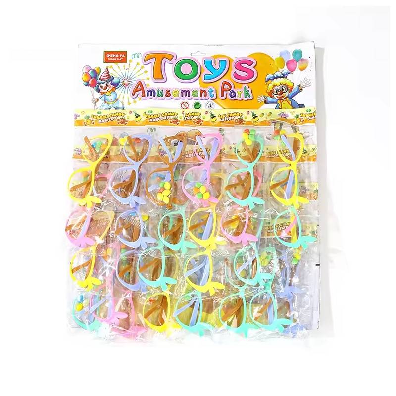 Toy glasses with a bag of candies 2 gr