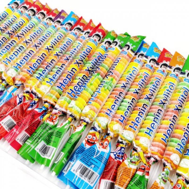 Daudzkrāsaina košļājamā gumija "Hepin Xylitol" 11 gr