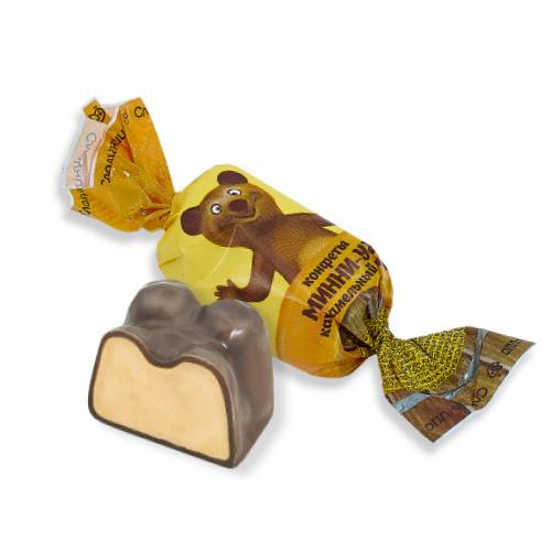 Soufflé candy “Minnie-Uh” in the shape of a bear 1 kg