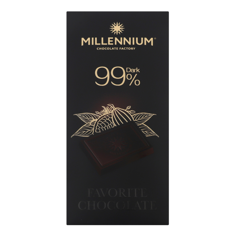 Millennium iecienītākā tumšā šokolāde 99% 100 gr