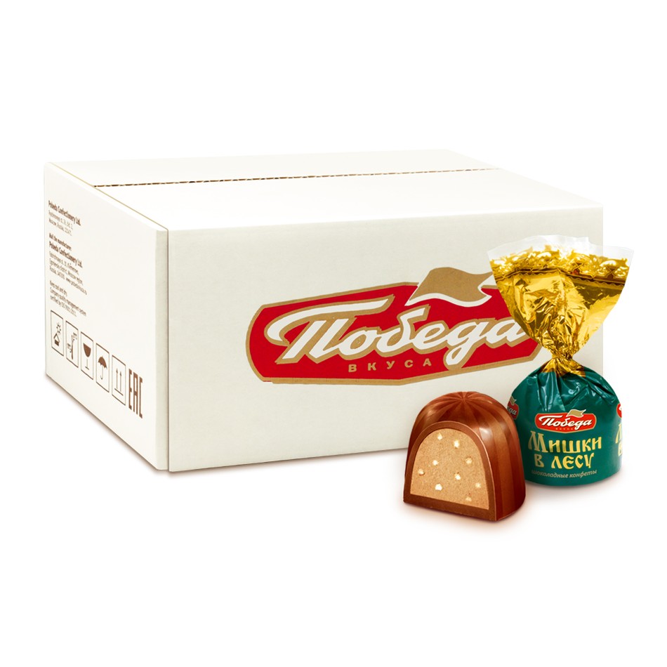 šokolādes konfektes "Lāči mežā" 2 kg