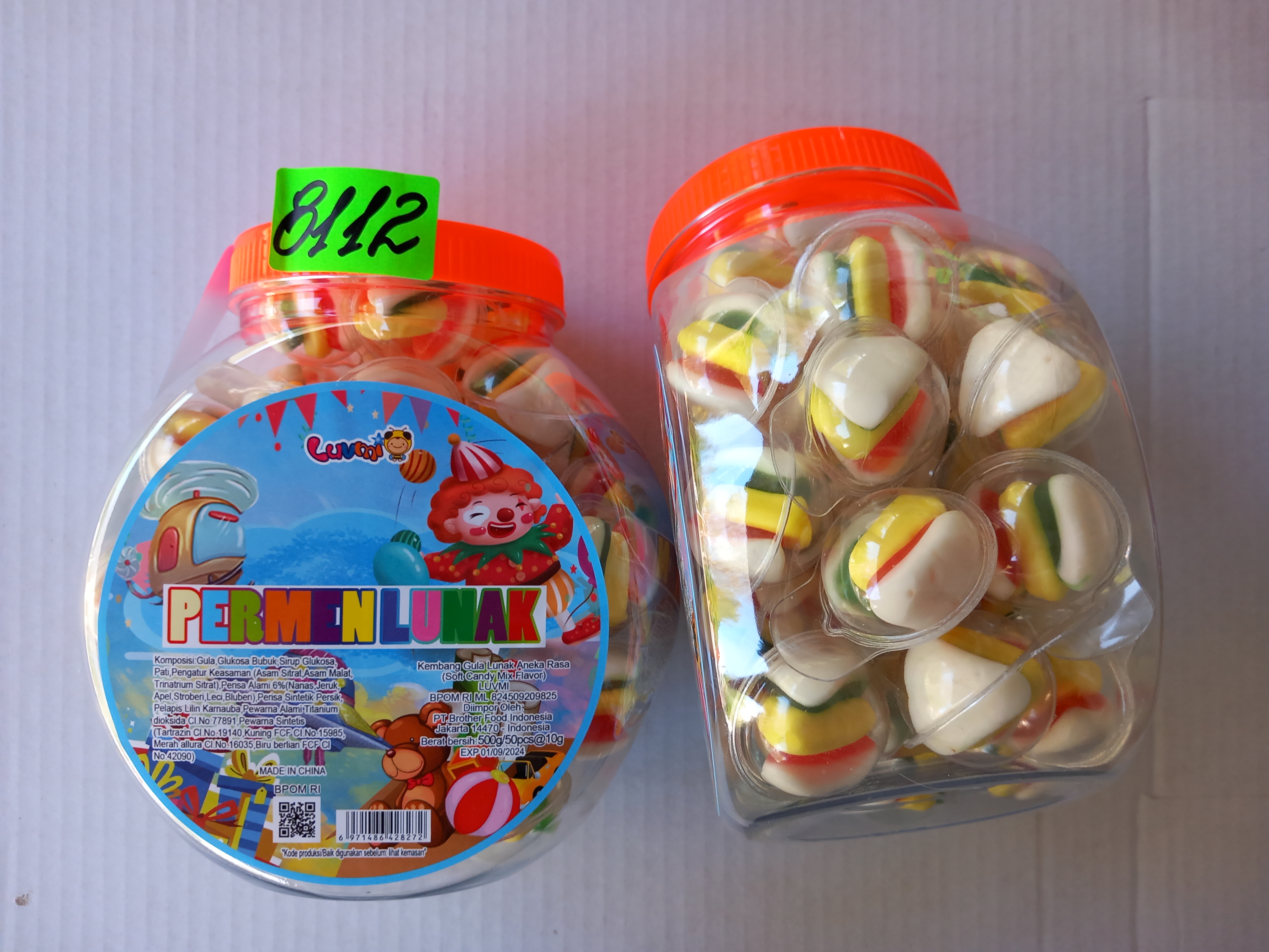 Sendvičs Gummi košl.konf.8g/50