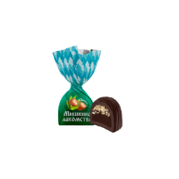 Chocolate candies "Mishkino lakomstvo" with chocolate filling and nuts 1 kg