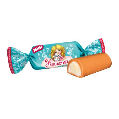Caramel candies "Nyashechka mini" with milk filling 1 kg