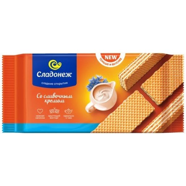 Saldā krējuma garšas vafeles "Plānākas un garšīgākas" 170 gr