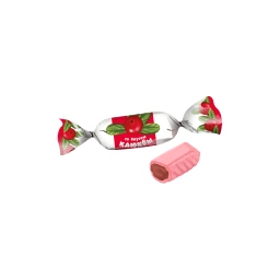 Caramel candy "Yagodnaya Polyana" with cranberry flavor 1 kg