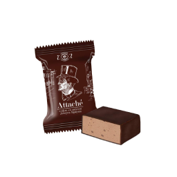 Chocolate candy "Attache" with brownie flavor 3 kg