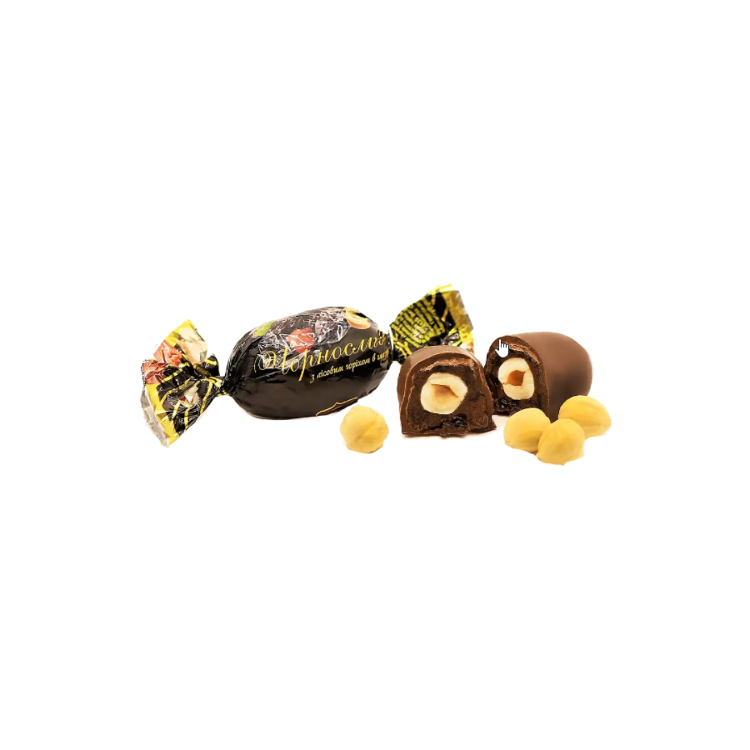 Chocolate candies "Cernosliv" with hazelnuts 1 kg