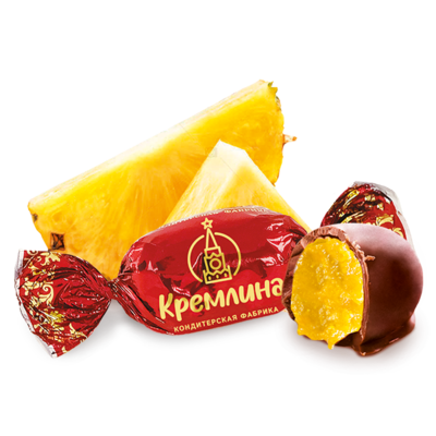 Šokolādes konfekte ar Ananāsu garšu 5 kg