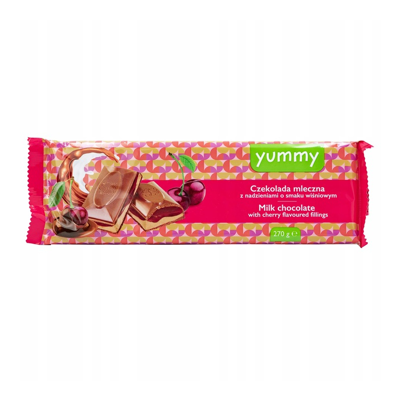 Milk chocolate "Yummy Cherry" 270 gr