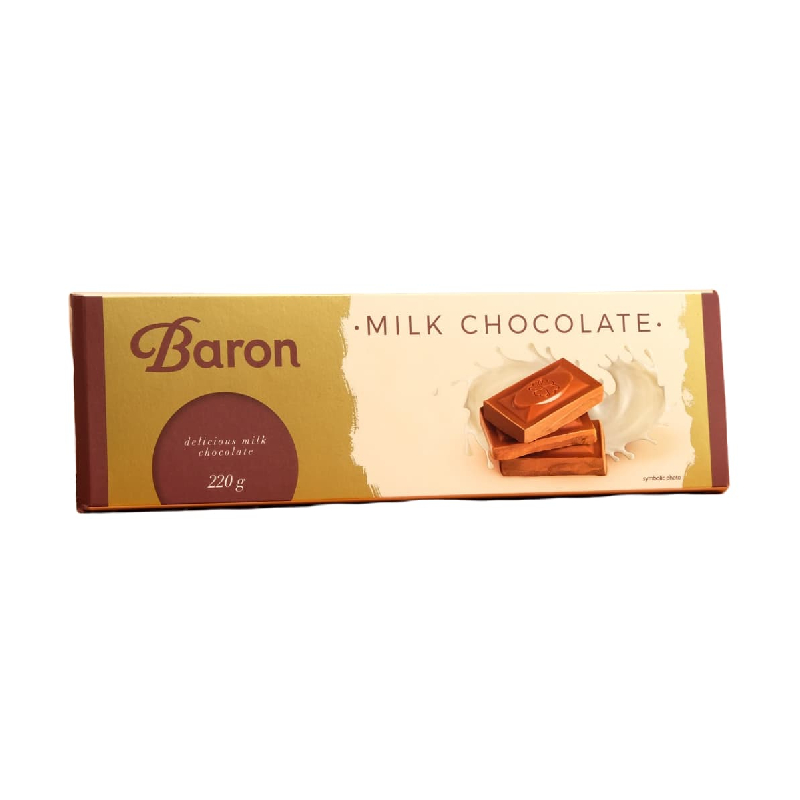 Milk chocolate "Baron" 220 gr