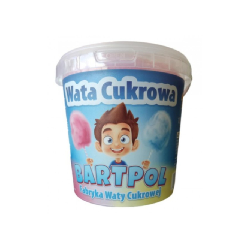 Cotton candy in plastic packaging 50 gr