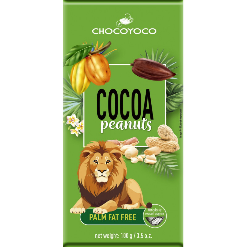 Šokolāde ar zemesriekstiem "Chocoyoco" 100 gr