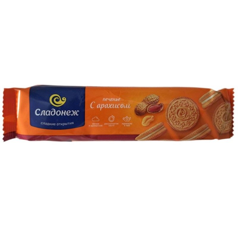 cookies "Sladonezh" with peanut flavor 100 gr