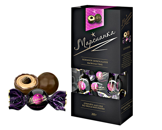 Šokolādes konfektes "Martianka - Choc mange" 180 gr