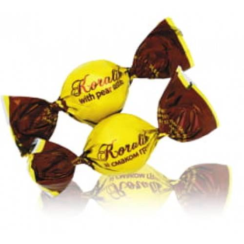 Candies "Koralik" with pear flavor 1 kg