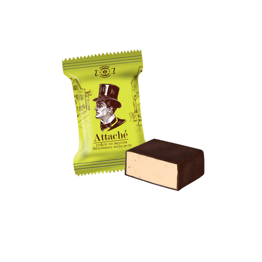 Chocolate candy "Attache" with apple strudel flavor 3 kg