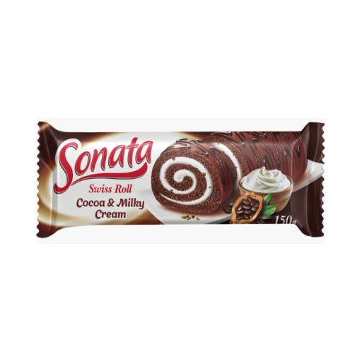 Sponge roll "Sonata" with cocoa flavor 150 gr