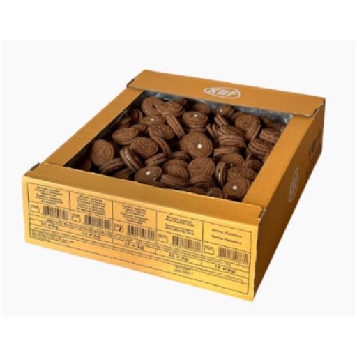 Cookies «Tango» with cocoa and cream box 1 kg
