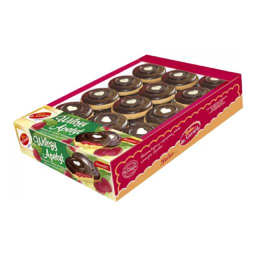 Box of Wilczy biscuits with cherry jelly 1 kg