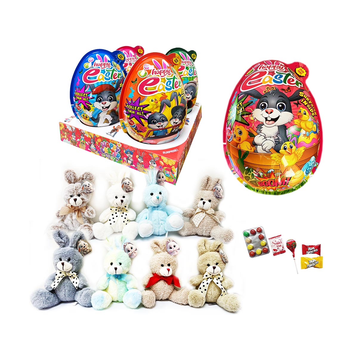 Egg "Easter Big 4 in 1" with a surprise 50 gr