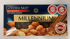 Milk Chocolate with Almonds "Millennium" 100 gr