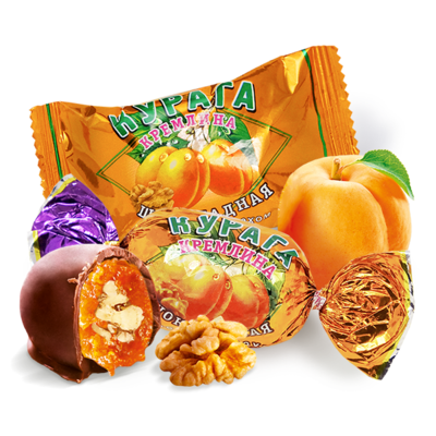 Konfektes ar žaveta aprikoža un valrieksta garšu 2 kg