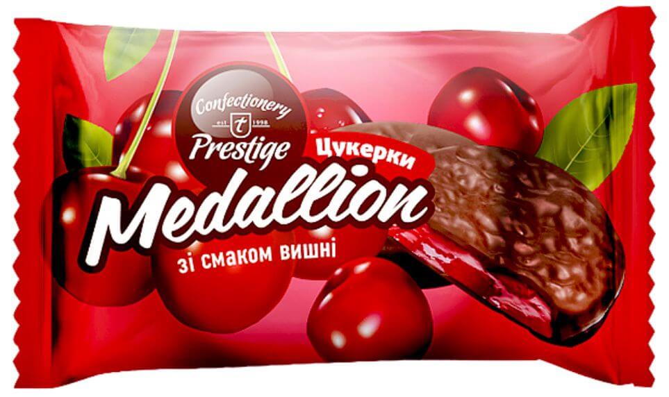 Ķiršu garšas medaljona konfektes 2 kg