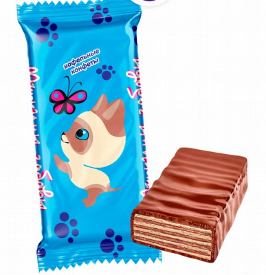 Vafeļu konfektes "Murkiny zabavy" 500 gr