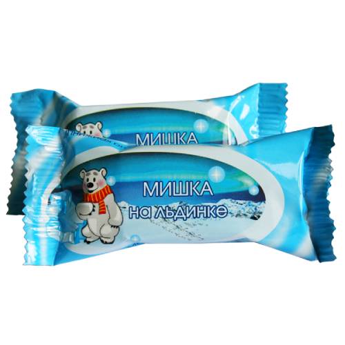 Wafer candies "Mishka na ldinke" 1 kg