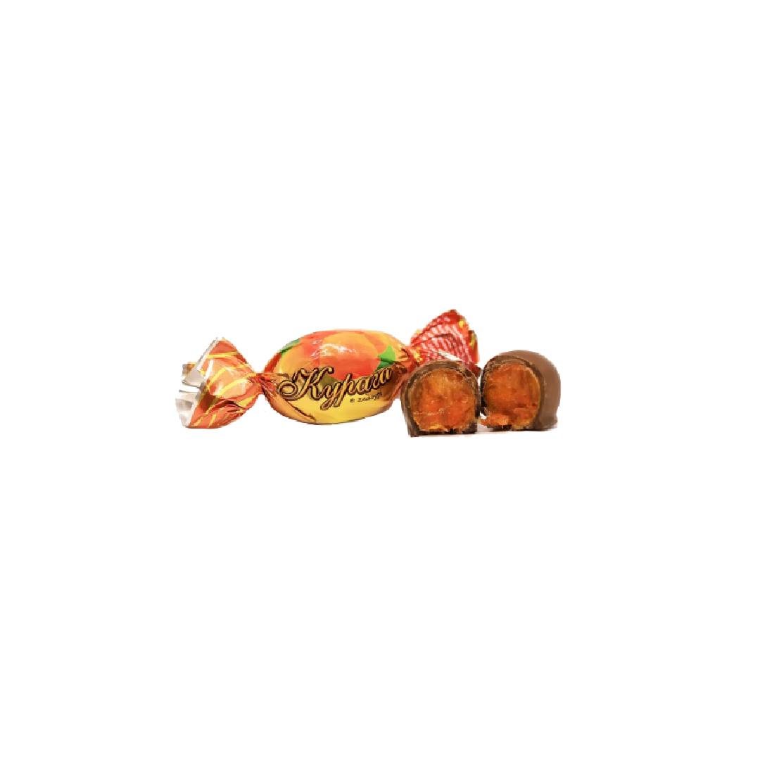 Chocolate candies "Dried apricots" in glaze 1 kg