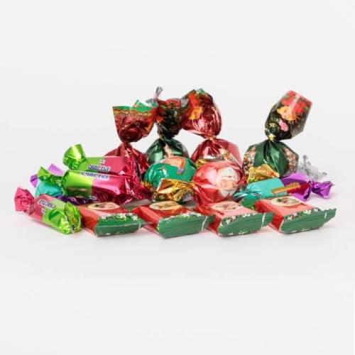 Glazed candies "Novogodnij Mix" (cylinder) 200 gr