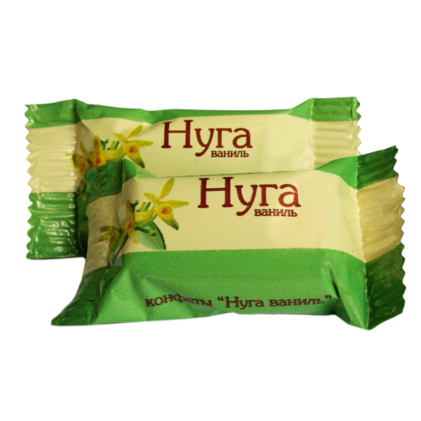 Vaniļas garšas nuga konfektes 1800 gr