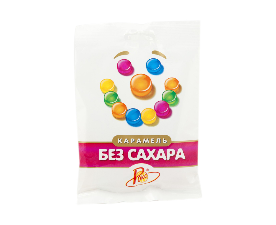 Упаковка леденцов "Рокс" карамель без сахара 60 гр