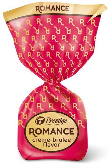 Romance candies with crème brulee flavor 1 kg