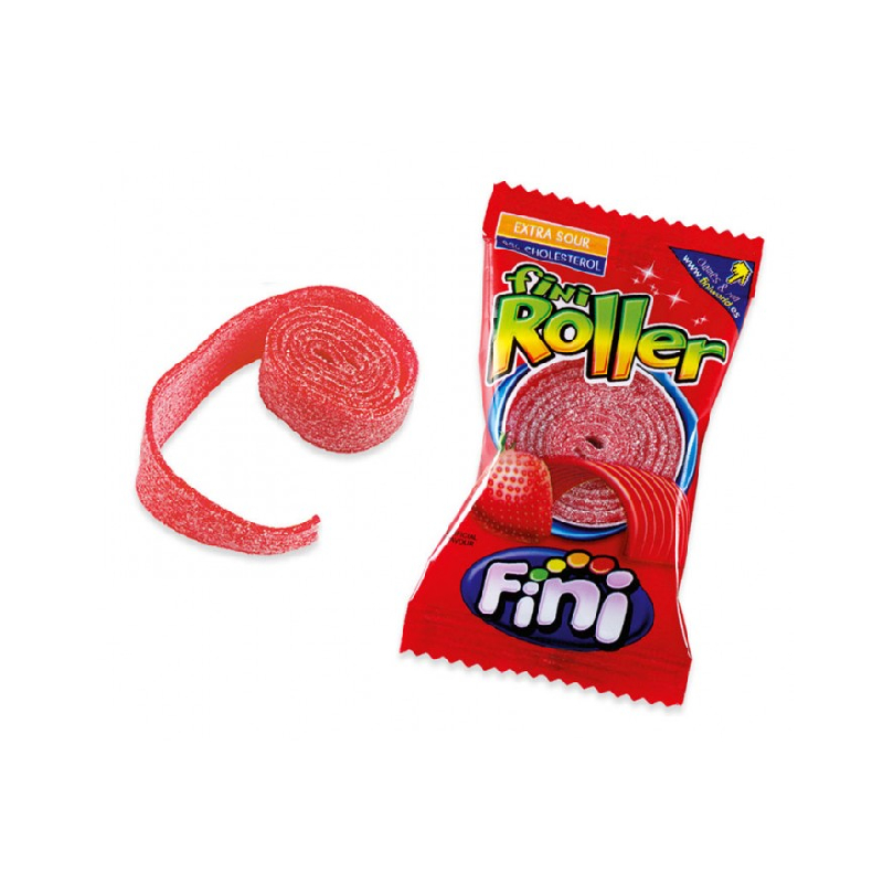 Мармеладные полоски "Fini Roller Strawberry" 20 гр
