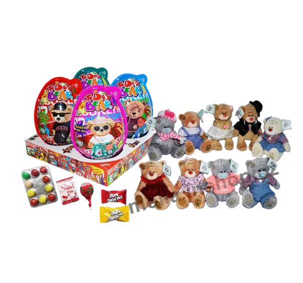 Egg with toys "Egg Bear Teddy" 50 gr