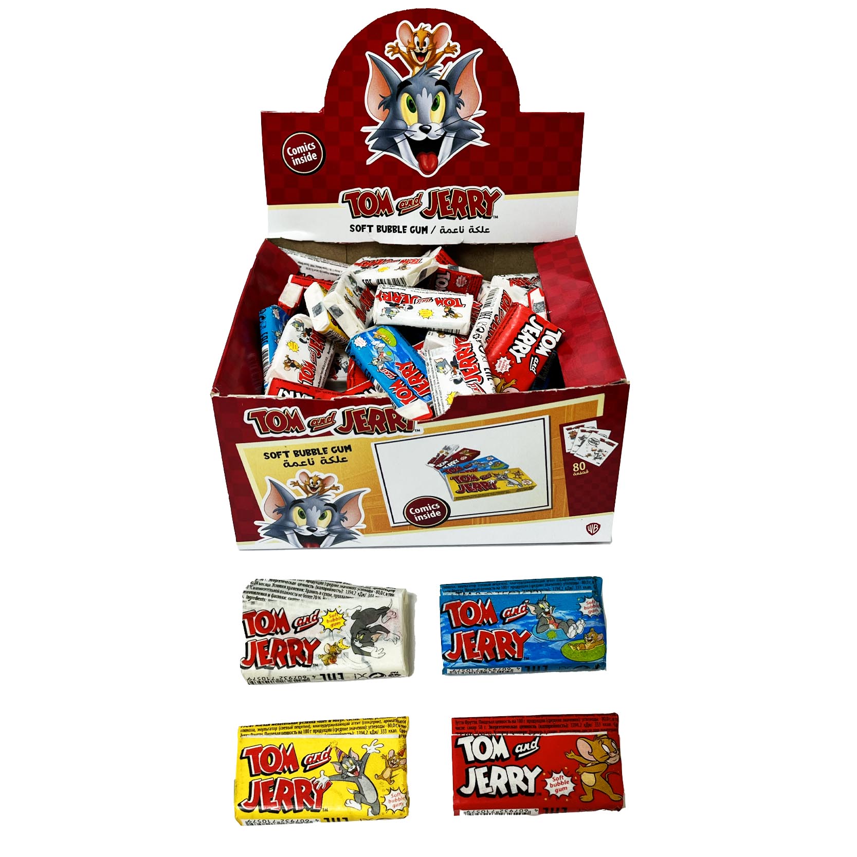 Chewing gum "Tom & Jerry" 300gab. 5 gr