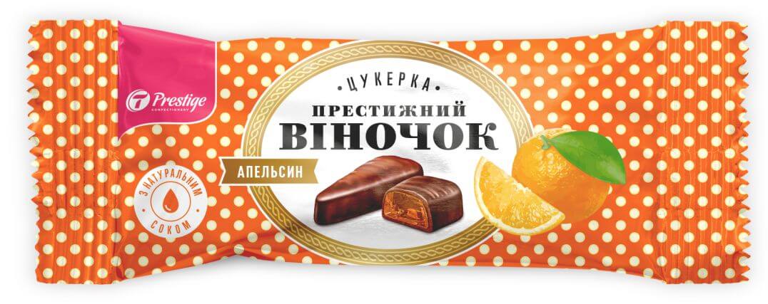 Prestižas vainaga apelsīnu konfektes 1 kg